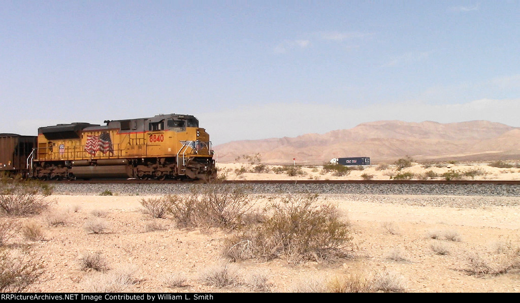 WB Unit Loaded Coal Frt at Erie NV W-Pshr -95